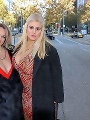 These big breasted mature ladies go lesbian after their date
